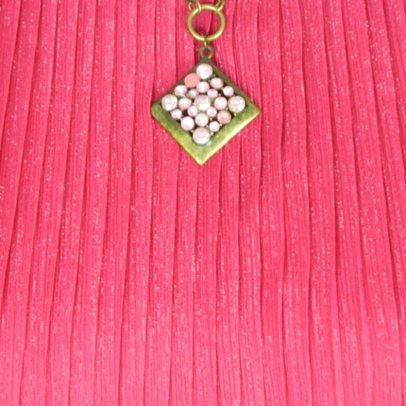 Apt. 9 Sleeveless Pleated Chiffon Dopamine Pink Top Size XS - Picture 3 of 8